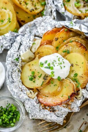 Grilled Potatoes in Foil (potato packets)