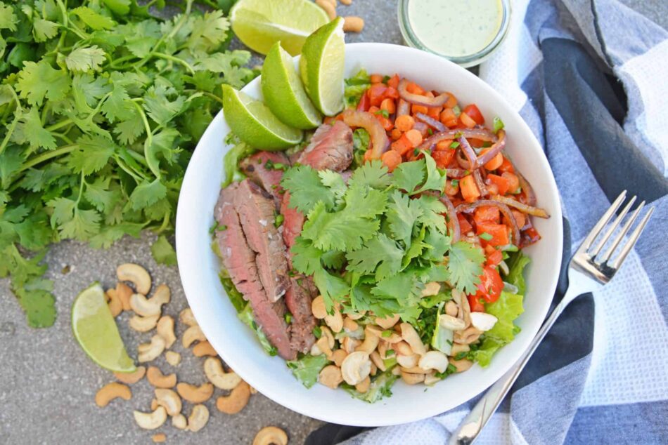 Green Curry Steak Salad