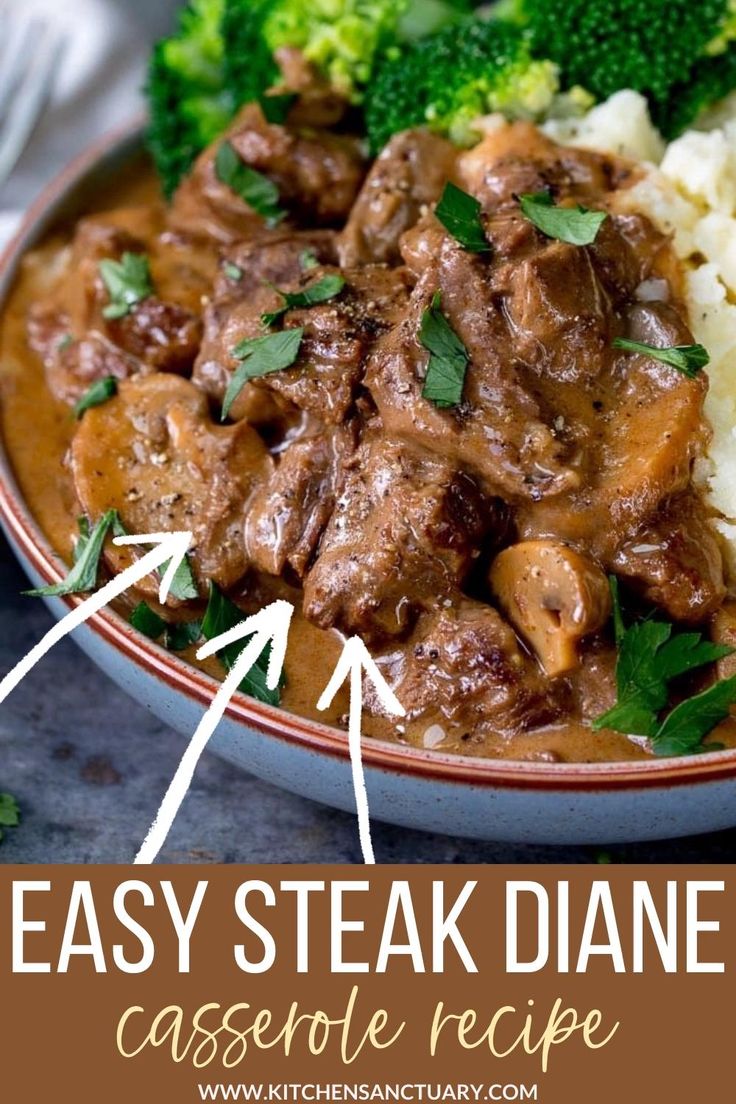 easy-steak-diane-casserole-recipe-[video]-|-beef-casserole-recipes,-beef-steak-recipes,-steak-diane-recipe