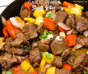 Garlic Pepper Steak Bites