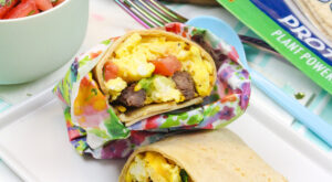 Easy Steak & Eggs Breakfast Burrito Recipe! ⋆ Brite and Bubbly