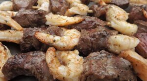 Easy Steak and Shrimp Kabobs