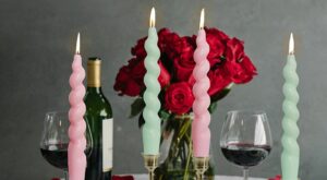 Impress Dinner Guests All Spring Long with These Cute Spiral Candles