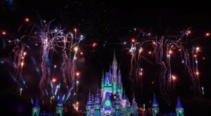 Let’s Watch The Disney Enchantment Fireworks Over Dessert