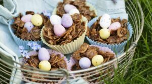 Easy recipes for chocolate nests and Easter egg cheesecake