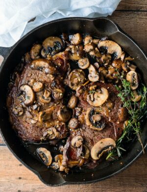 Garlic Mushroom Steak Recipe