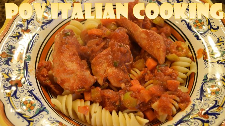 POV Italian Cooking Episode 43: Chicken Cacciatore | Chicken cacciatore, Italian recipes, Cooking