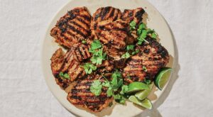 Sweet and Spicy Grilled Chicken Thighs