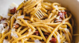 Pasta Carbonara from The Barbuto Cookbook: California-Italian Cooking from the Beloved West Village Restaurant by Jonathan Waxman