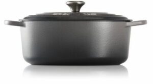 Le Creuset Silver Enameled Cast Iron Oval Dutch Oven | Enameled cast iron cookware, Le creuset dutch oven, Dutch oven