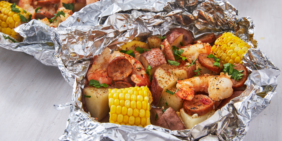 Grilled Shrimp Foil Packets Are The Quick & Easy Take On The Beloved Shrimp Boil