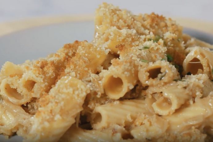 This French onion pasta bake is comfort food at its finest