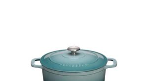 French Home Chasseur 2.6 qt. Blue French Enameled Cast Iron Round Dutch Oven CI_4720Q_C191 – The Home Depot