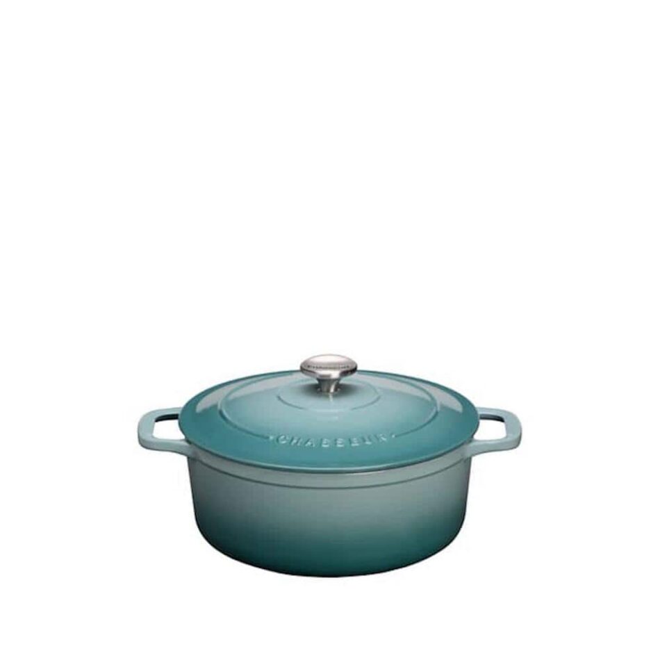 French Home Chasseur 2.6 qt. Blue French Enameled Cast Iron Round Dutch Oven CI_4720Q_C191 – The Home Depot