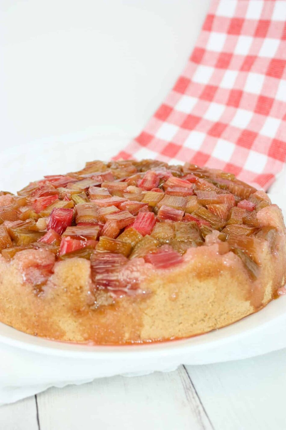 Rhubarb Upside Down Cake – Gluten Free