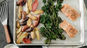 Salmon Sheet Pan Supper with Horseradish Sauce | Recipe | Food network recipes, Sheet pan suppers, Cooking salmon – Pinterest