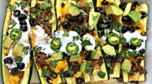 Easy Beef Taco Stuffed Zucchini Boats (Keto Low-Carb)
