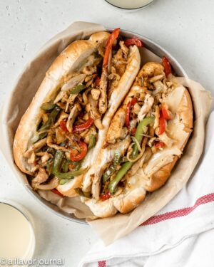 Chicken Philly Sandwich Recipe (For Two!)