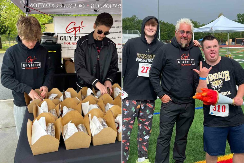Guy Fieri and His Sons Serve Over 500 Meals at the Special Olympics in Northern California