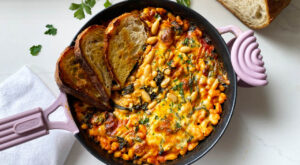 Best Cheesy Baked White Bean And Kale Skillet Recipe
