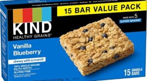 KIND Healthy Grains Bars, Vanilla Blueberry, 1.2 Ounce, 60 Count, Gluten Free – Dealmoon