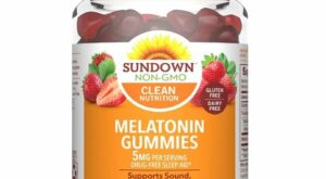 Sundown Melatonin 5mg Gummies for Sleep Support, Non-GMO, Dairy-Free, Gluten-Free, Natural Strawberry Flavor, 60 Count – Dealmoon