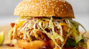 Easy Pulled Chicken Sandwiches with Mango Slaw – How Sweet Eats