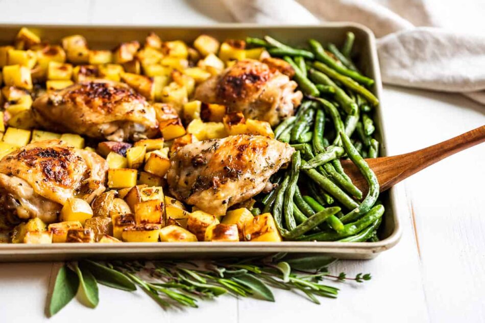 Garlic Butter Chicken Thighs (sheet pan dinner) – Get Inspired Everyday!