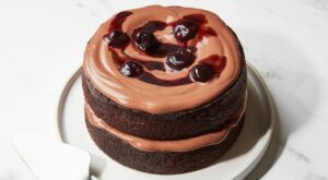 Malted Chocolate Cake With Namelaka and Cherries – Epicurious