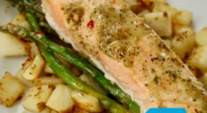 Garlic Dijon Salmon (OR Chicken) Sheet Pan Meal — May 8 – Dinner Dispatch