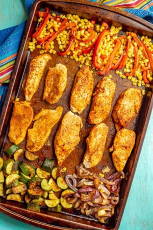 Southwest sheet pan chicken and veggies – Family Food on the Table