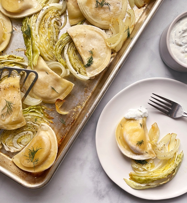 Sheet Pan Pierogi with Caramelized Cabbage, Onions and Dill – Yahoo Life