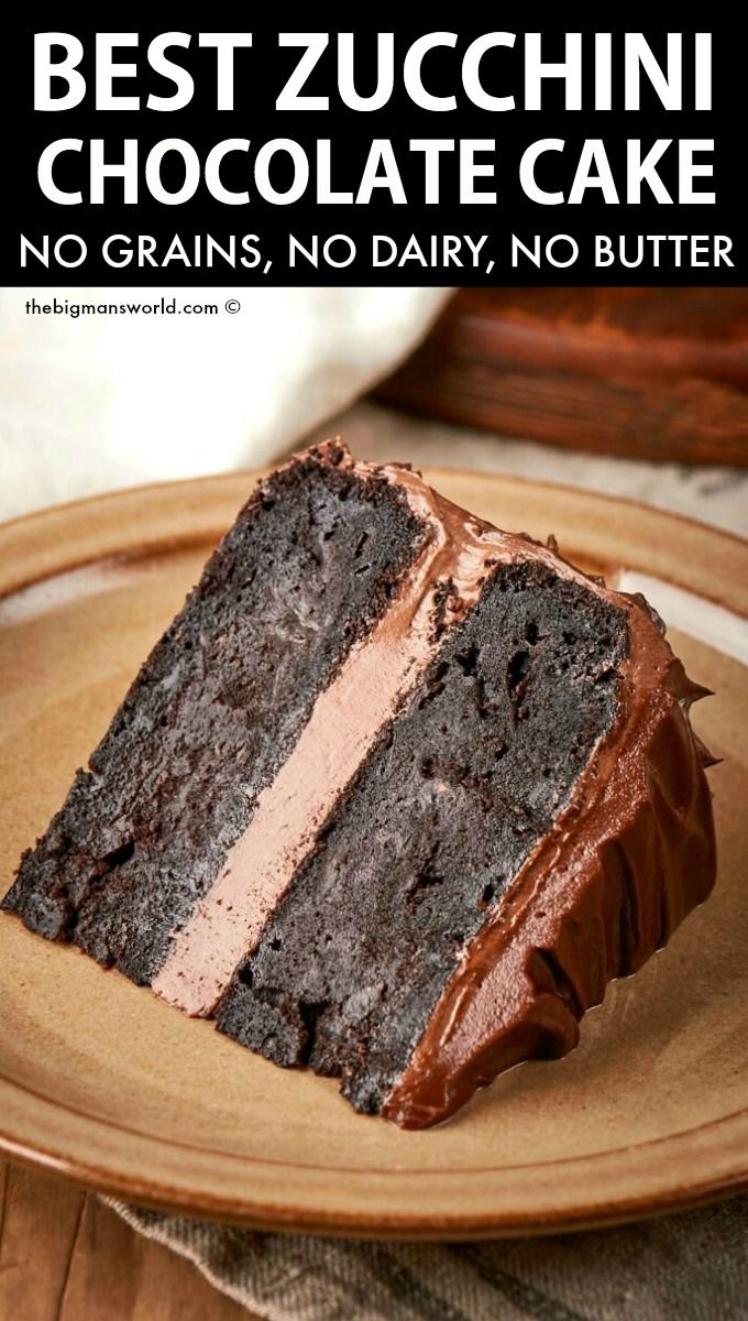 Chocolate Zucchini Cake (No flour!) – The Big Man’s World ® | Recipe | Healthy chocolate cake, Healthy chocolate … – Pinterest