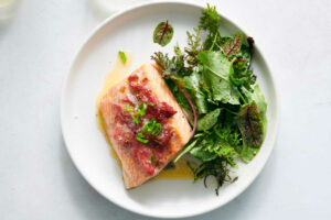 Rhubarb Roasted Salmon Recipe