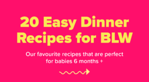 Baby Led Weaning Dinner Ideas