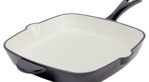 Wolfgang Puck 10″ Enameled Cast Iron Grill Pan – 20900048 | HSN