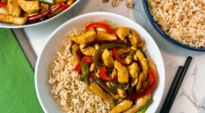 Making kung pao chicken is faster than ordering takeout. Here