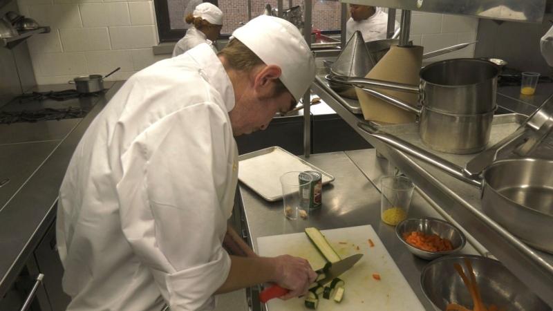 Students in Barrie take part in a free assistant cook pre-apprentice program