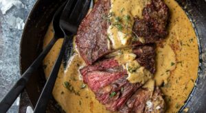Cast Iron Bavette Steak with Whiskey Garlic Cream Sauce | Recipe | Cooking recipes, Food, Beef recipes
