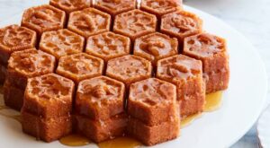Celebrate the Summer Solstice with The Most Adorable, Golden Honeycomb Cake