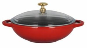 Chasseur French Enameled Cast Iron 7″ Wok with Glass Lid | Westland Mall
