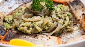 Crispy Salmon with Creamy Shirataki Noodles | Recipe | Salmon dishes, Shirataki noodles, Paleo friendly recipes
