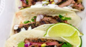 Grilled Flank Steak Tacos | Easy steak tacos | Great for summer grilling!