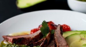 Chili Rubbed Flank Steak with Chimichurri | Easy Steak Dinner Recipe