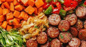 20-Minute Smoked Sausage with Sweet Potato and Fried Onion | Sausage sweet potato recipes, Smoked sausage, Quick dinner recipes healthy