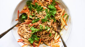 Best Cold Rice Noodle Salad With Spicy Peanut Sauce Recipe