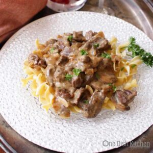 Beef Stroganoff Recipe | Single Serving | One Dish Kitchen