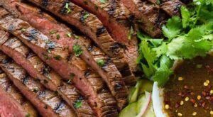 Grilled flank steak marinated in a bold Asian-inspired mixture of soy sauce, ginger, garl… | Flank steak recipes grilled, Flank steak recipes, Grilled steak recipes