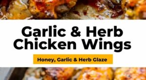 Garlic and Herb Baked Chicken Wings – Easy Chicken Recipes (VIDEO!!) | Easy chicken wing recipes, Chicken wing recipes baked, Baked chicken wings