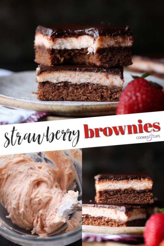Strawberry Brownies – Cookies and Cups – My Droll